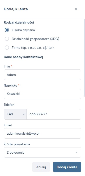 Tworzenie protokołu i klienta na telefonie