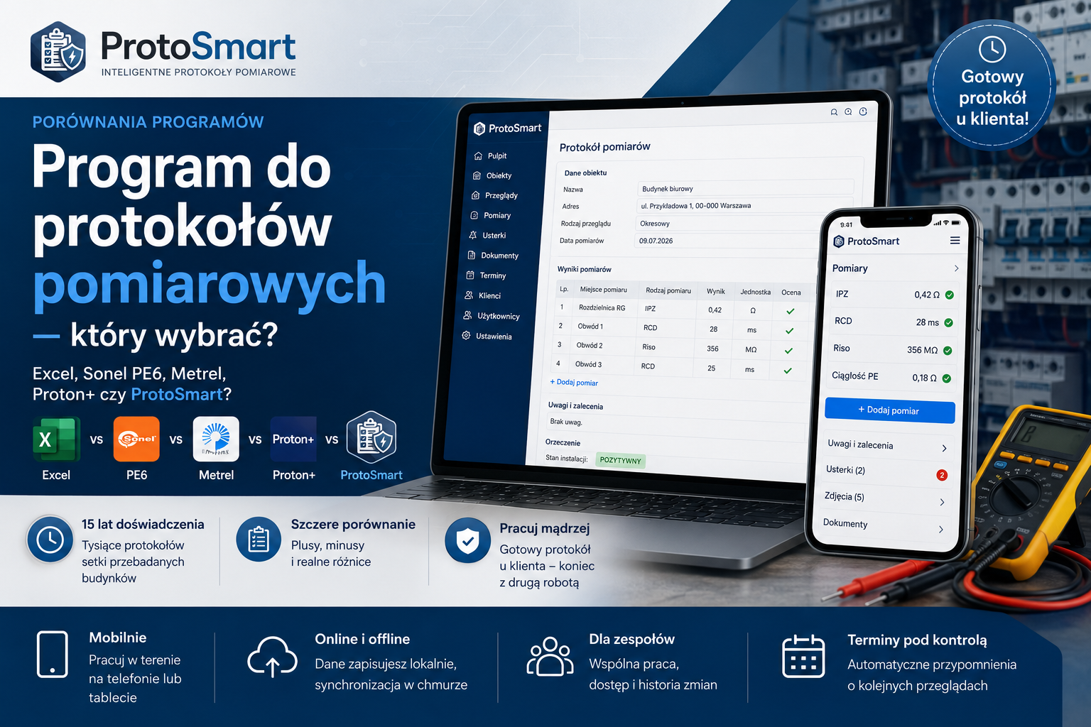 Program do protokołów elektrycznych